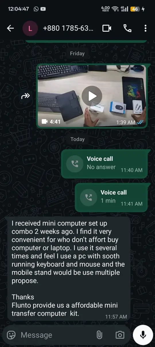 Customer Testimonial